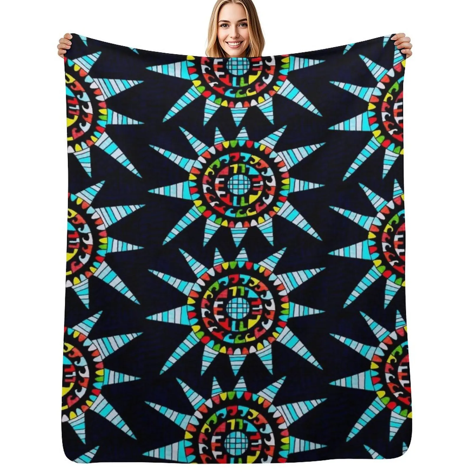 

Black Sunset Throw Blanket For Sofa Thin funny gift Hair Blankets