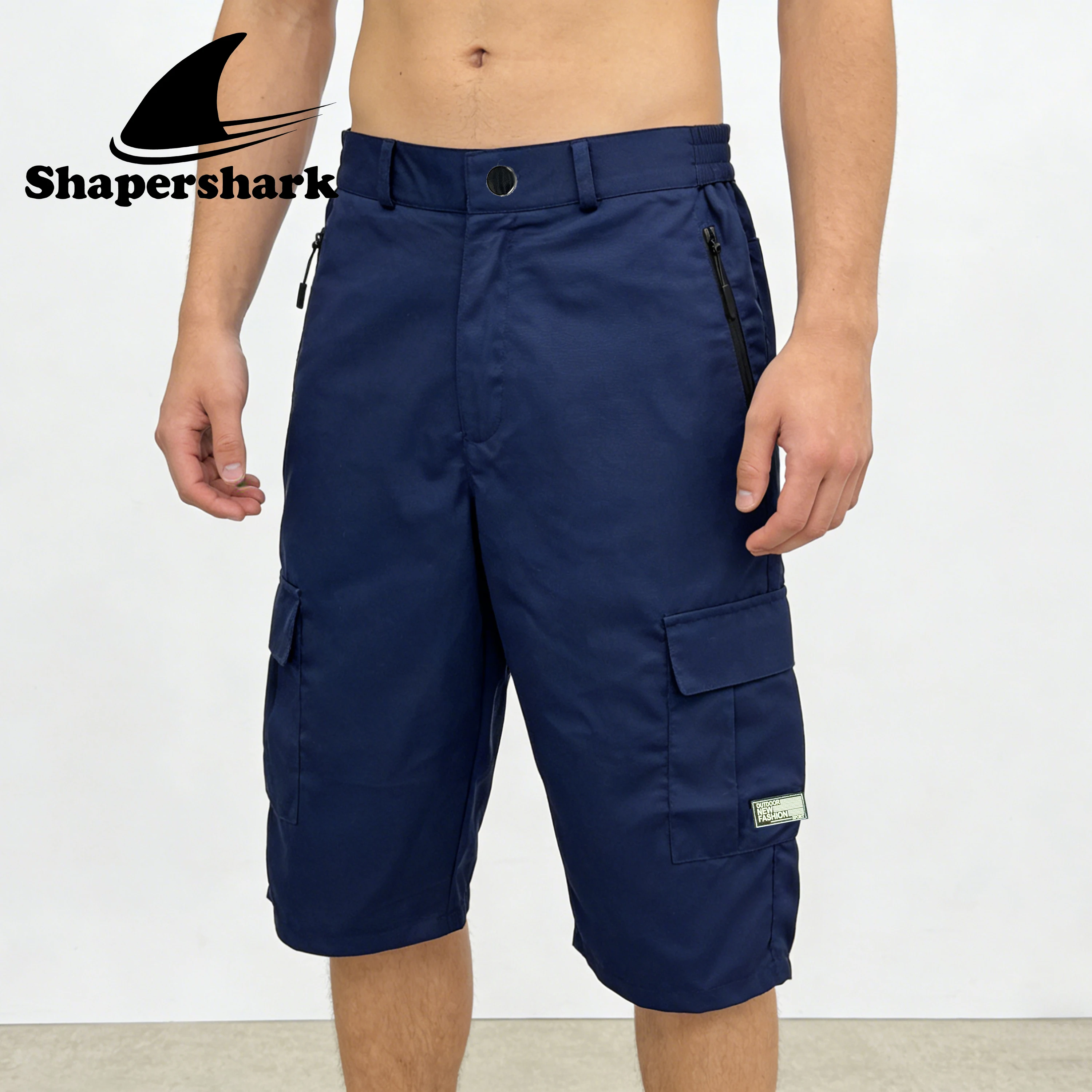 

Men's Workwear Shorts Zipper Pocket Design Casual Workwear Shorts Outdoor Sports Running Fitness Shorts/Mid-Length Shorts