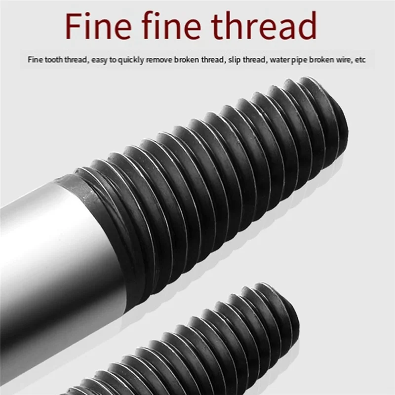 AEE6-6 Pieces Of Broken Screw Extractor Set 3-25Mm Drill Set Carbon Steel Double-Sided Screw Pulling Center Drill Durable