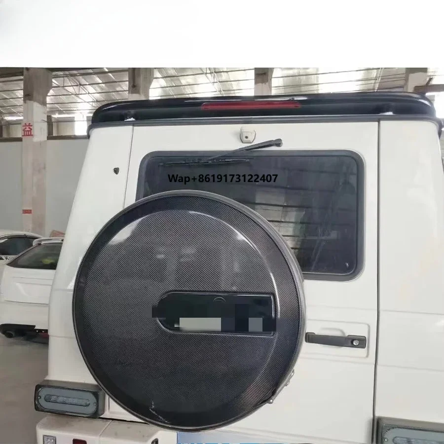 

G Class W463 G63 G500 G400 G350 Tyre Cover G Wagon W463 G63 G500 G400 G350 Dry Carbon Fiber Spare Wheel Tire Cover