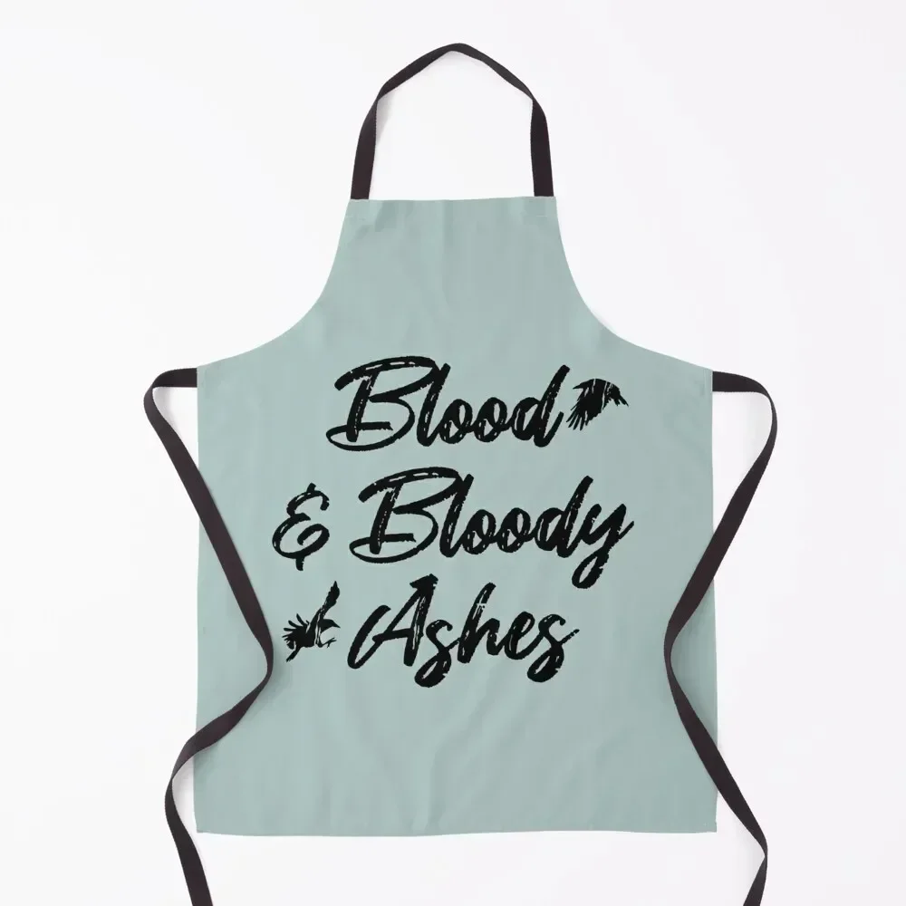 

Blood and Bloody Ashes Apron christmas kitchen cloths nail tech supplies For Hairdresser kitchen item Apron