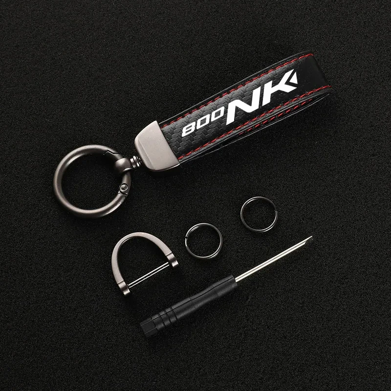 For CFMOTO CF MOTO 800NK 800 NK 2023 2024 Accessories Custom LOGO High-Grade Carbon Fiber Motorcycle Keychain