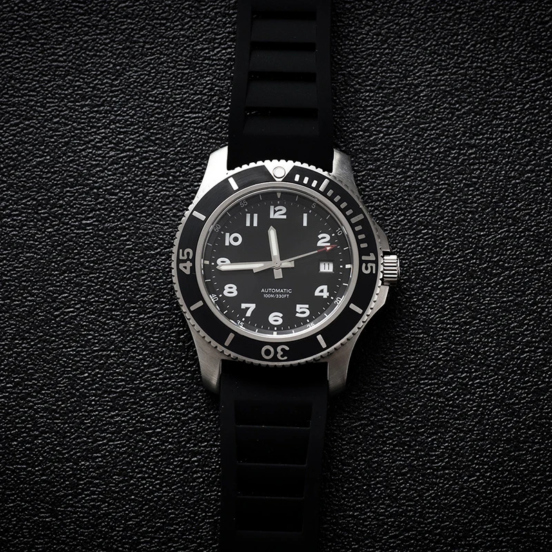 Men's Trendy Diver Watch Automatic Mechanical Movement Sapphire Glass 316 Stainless Steel Case 10atm Water Resistant 42mm Watch