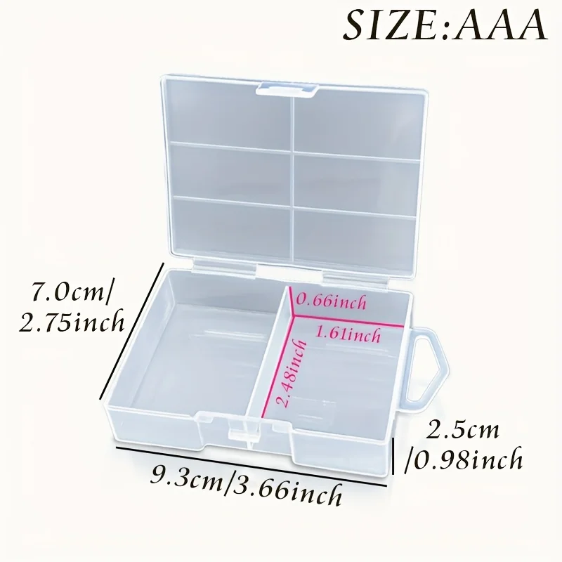 AA- oder AAA-Batterie-Aufbewahrungsbox, auslaufsicherer und staubdichter Batterie-Organizer für das Heimbüro – Detail 7