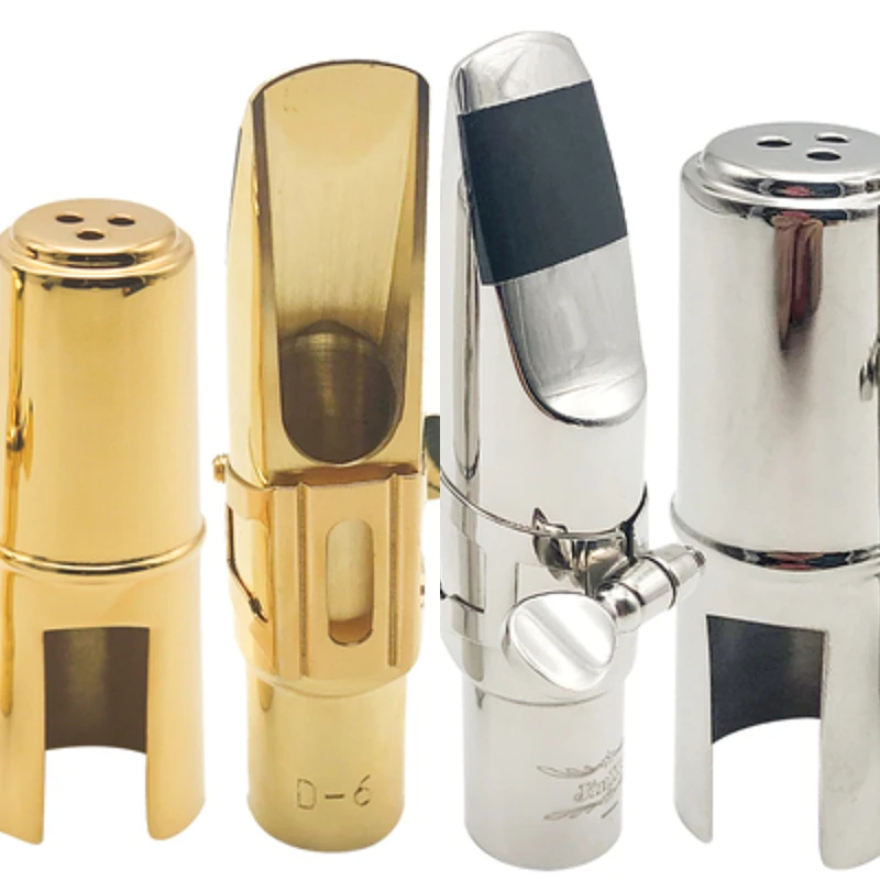 

E-drop alto sax металлический позолоченный мундштук крышка тростник клипса медное Кольцо клипса