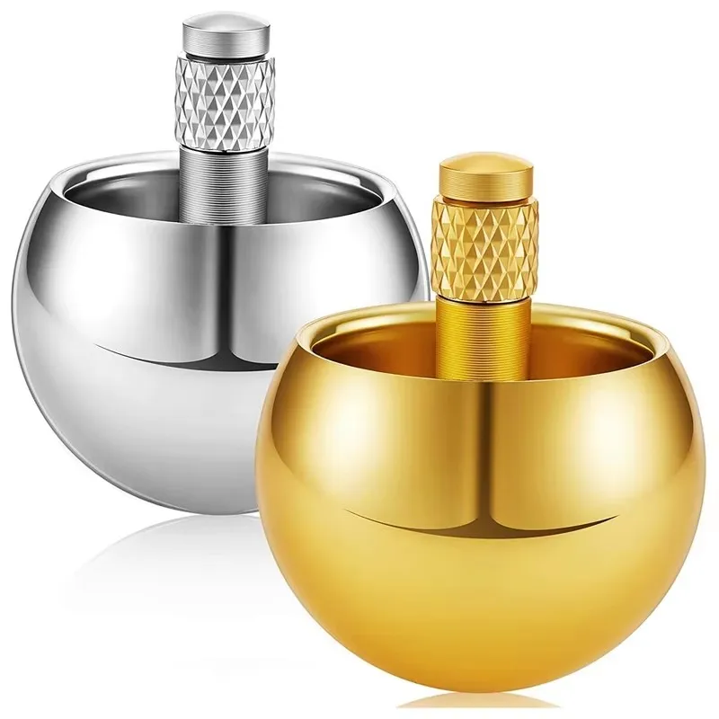 Cabeça de cogumelo metal giroscópio anel antiestresse para crianças simples ondulação fidgets mão spinner anti estresse popite anti-stress