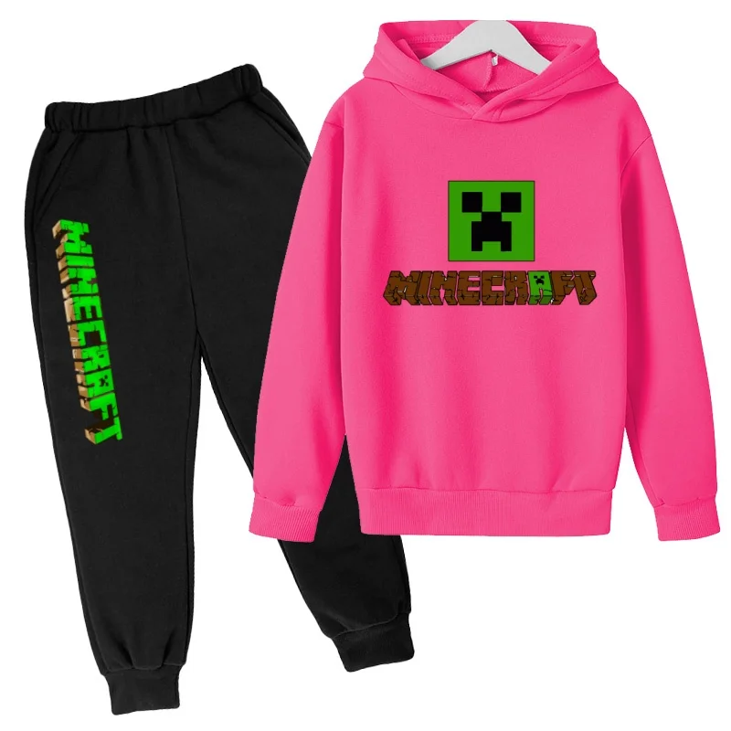 Kinder-Hoodie mit Anime-Cartoon-Spiel-Print, Pullover für Jungen und Mädchen, Kleinkinder 3-12 Jahre, Freizeitkleidung, Oberteil+Hose, 2-teiliges Marken-Sport-Jogging-Set – Detail 7