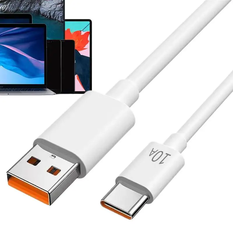 1M 타입 C 케이블 10A 초고속 충전 휴대폰 충전기 데이터 케이블 (화웨이 샤오미 삼성 USB C 고속 충전 케이블)