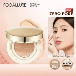 FOCALLURE Air Cushion Poreless BB Cream Waterproof Long Lasting Brighten Face Concealer Matte Foundation Cosmetics With Puff