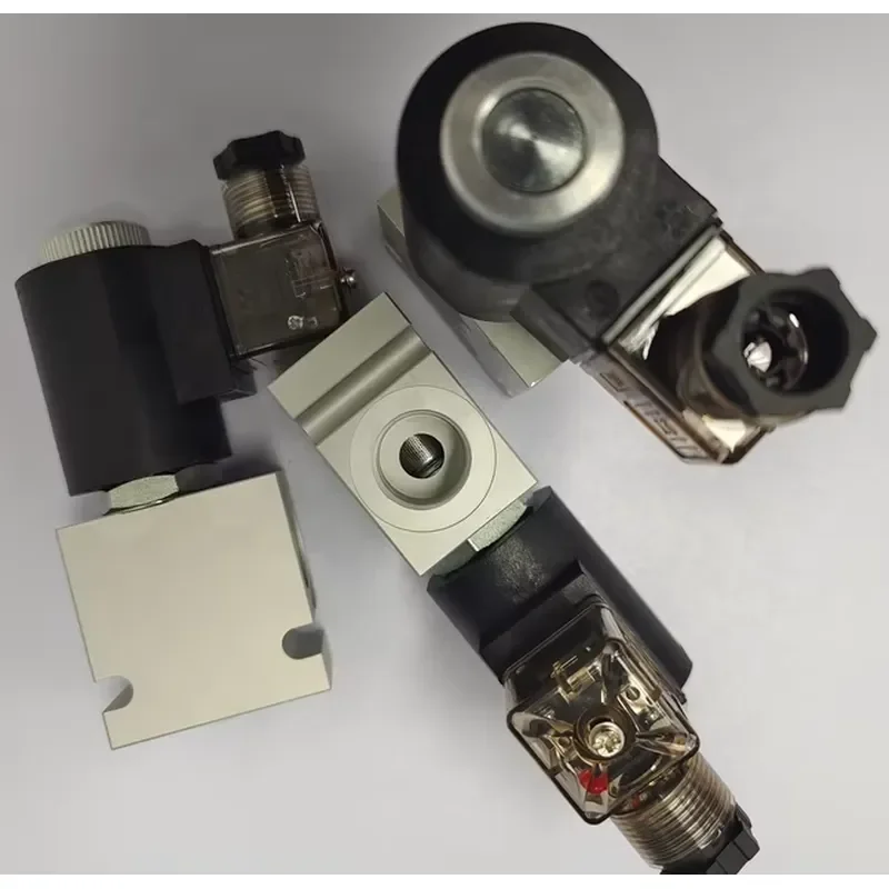 Hongshan SV10-20 carbon steel hydraulic solenoid valve 2-way 2-position cartridge structure 210bar pressure, new 1-year