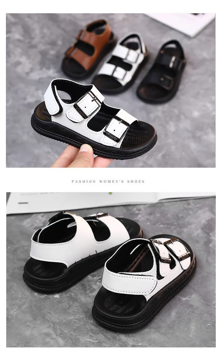 Jungen-Sandalen 2026 Neue Kinder-Strandsandalen Modische Sportliche Rutschfeste Verschleißfeste Babyschuhe 1-6 Jahre Alte Lederschuhe – Detail 11