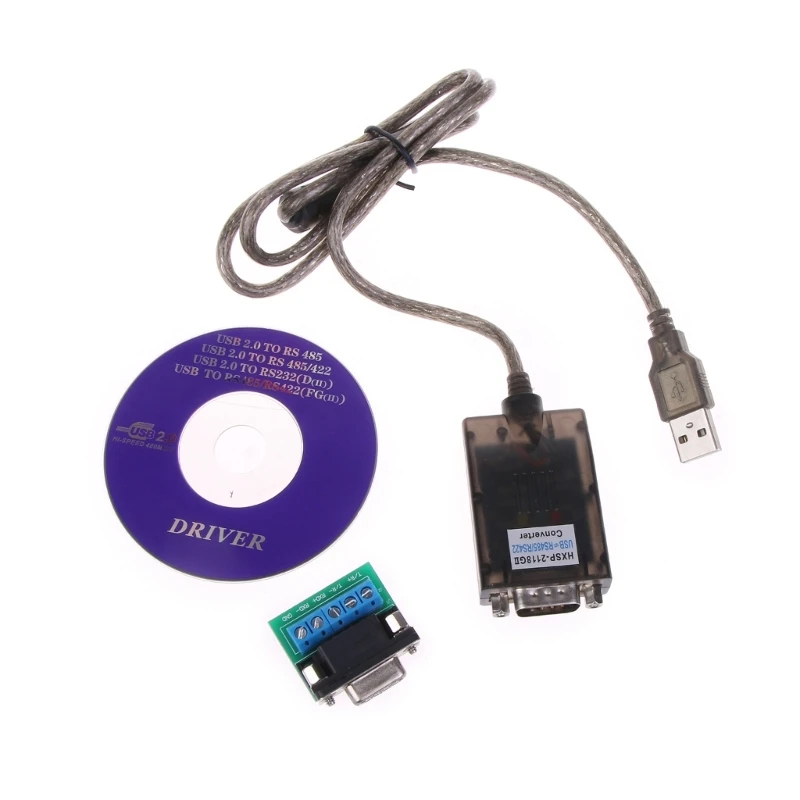 

Convertor Adapter USB to RS485 RS422 Serial Port 9 Pin DB9 Cable Serial COM Port Dropship