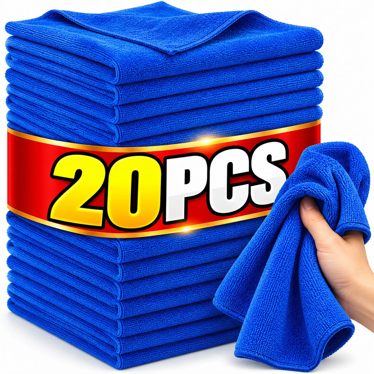Car Wash Microfiber Towels Soft Drying Cloth Hemming Wash Towel Water Suction Polishing Duster Car Cleaning Tools 30x30cm