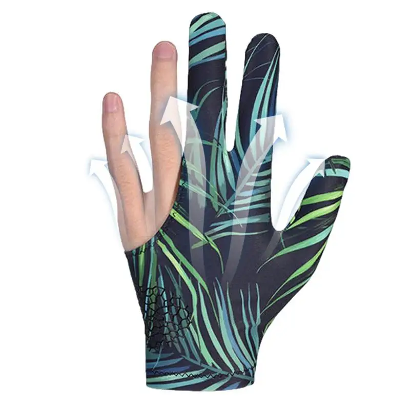 

Pool Billiards Mitten Non-Slip 3 Fingers Pool Mittens Breathable Pool Mittens For Indoor Pool Green Billiard Mitten For Left