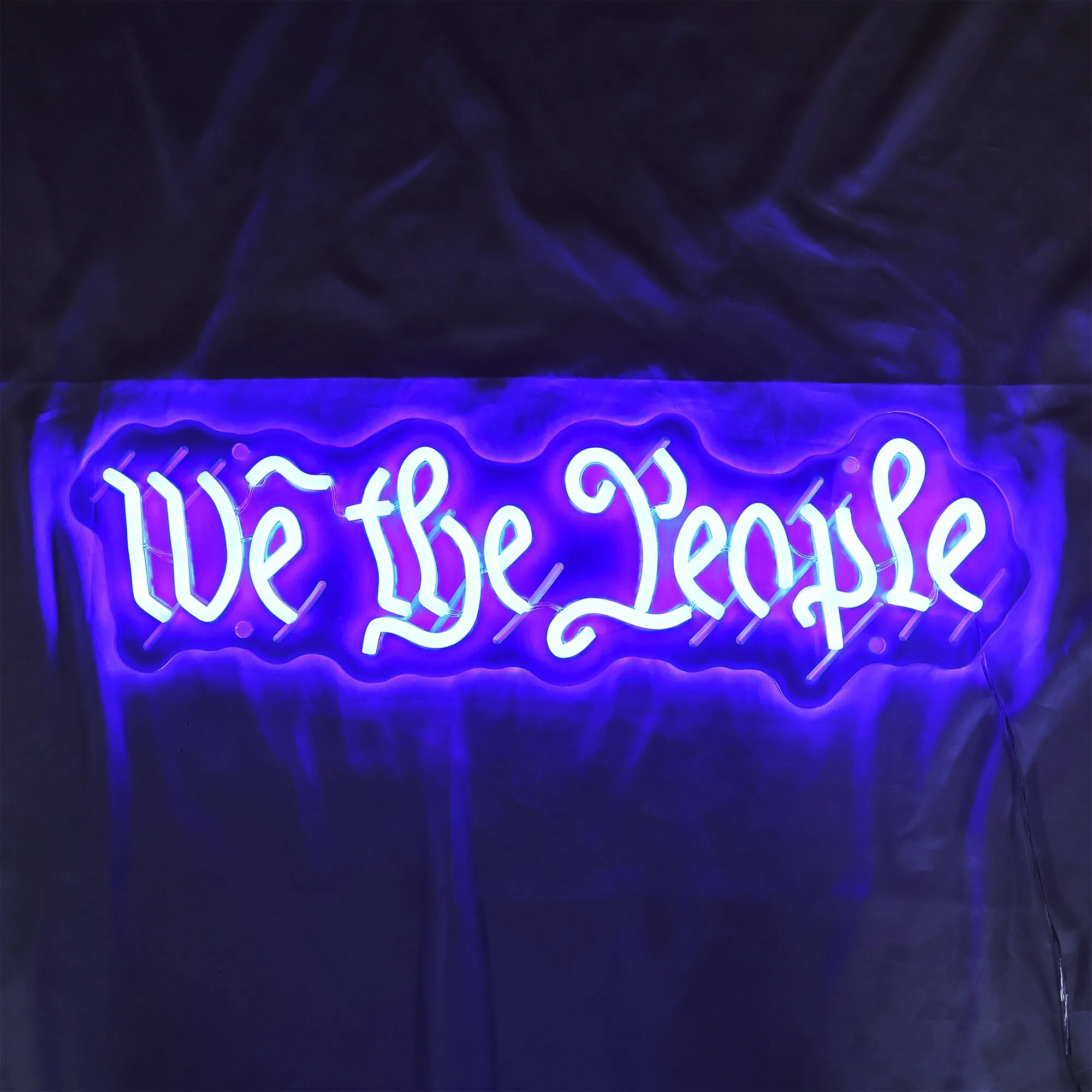 

We The People Neon Sign Wall Art Decor Bar Beer Club Man Cave Home Decor Sign Living Room Bedroom Neon Teens Birthday Gift Bar