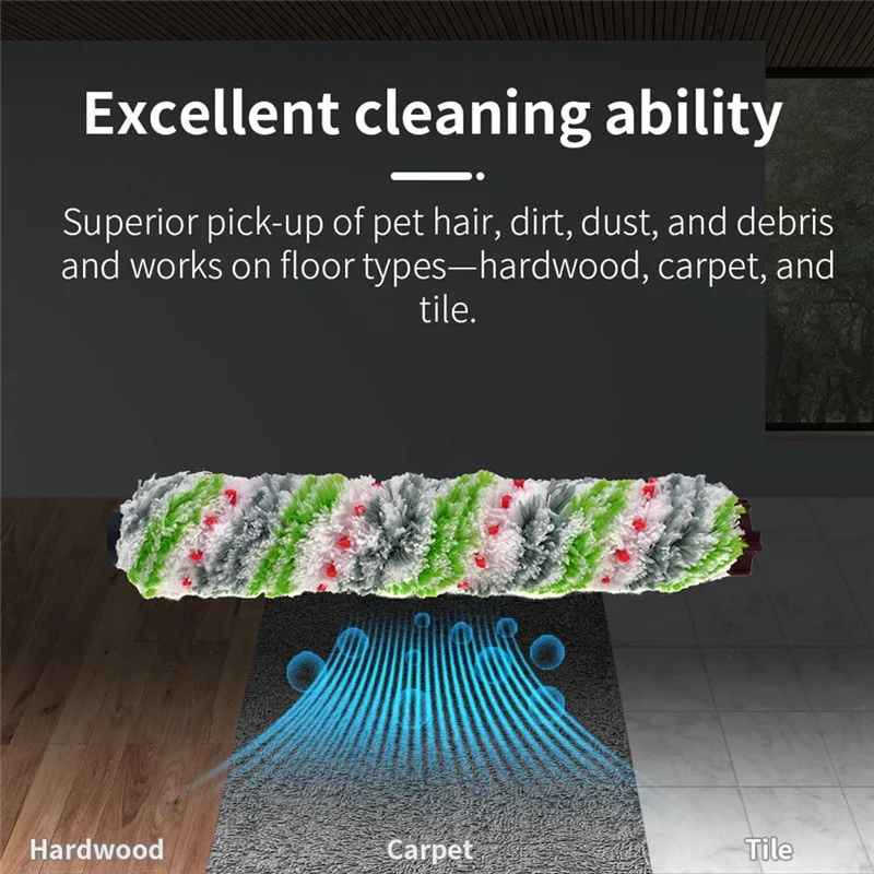 ABUD-Per Bissell Crosswave 1785 Serie 17132 17852 17853 1866 1868 1926 2306 Accessori per aspirapolvere Spazzola a rullo Filtro Hepa