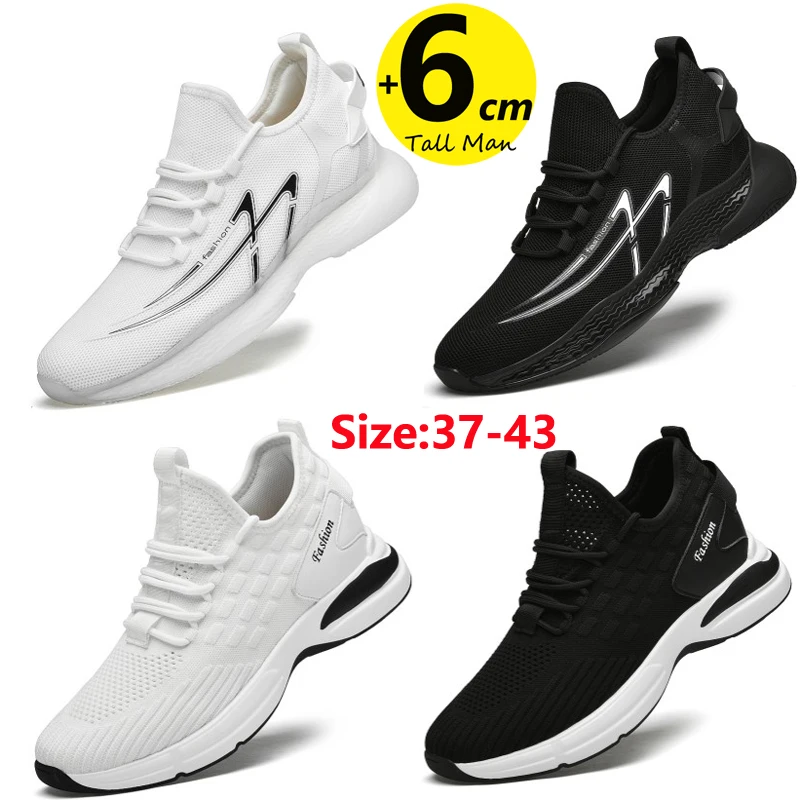 

Men Chunky Sneakers Elevator Height Increase Insole 6cm Man Platform Fashion Leisure