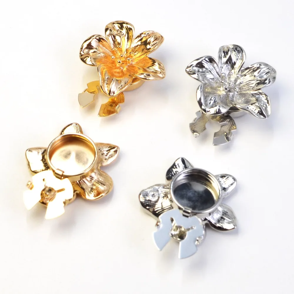 2 قطعة أغطية أزرار الموضة أزرار أكمام القميص للنساء زهرة طوق أزرار مقاطع اكسسوارات المجوهرات الزخرفية