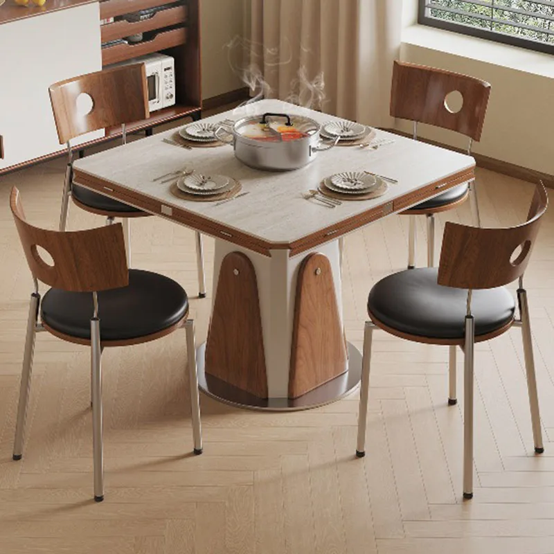 Universal Funky Dining Table Aesthetic Modern Coffee Vintage Bistro Center Dining Table Study Mesas De Jantar Room Decorations