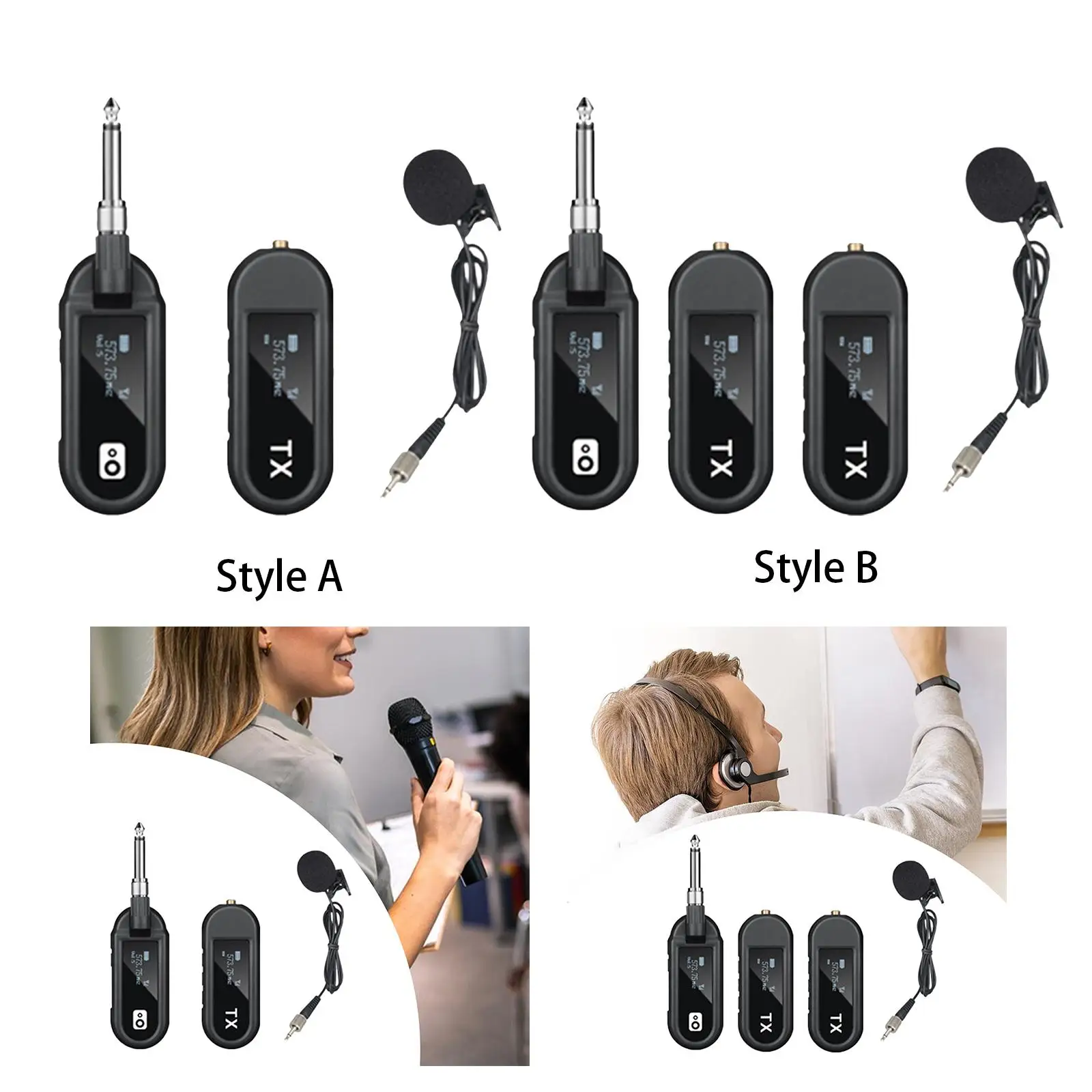 Lapel Mic Stable Headworn Mic for Band Exercise Concerts Voice Recording