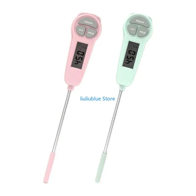 

Thermometer Kitchen Digital Thermometer Stainless Steel Probe Cooking Grilling Oil Liquid Thermometer 62CF