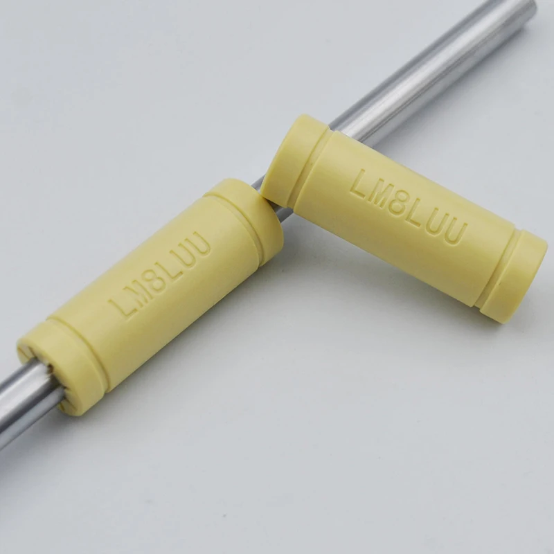 جلبة البوليمر الصلبة LM8LUU المحامل الخطية ، محامل بلاستيكية ، 8 قطر داخلي ، Prusa لـ Mendel ، حركة CNC DIY ، 8 15x45 ، 10