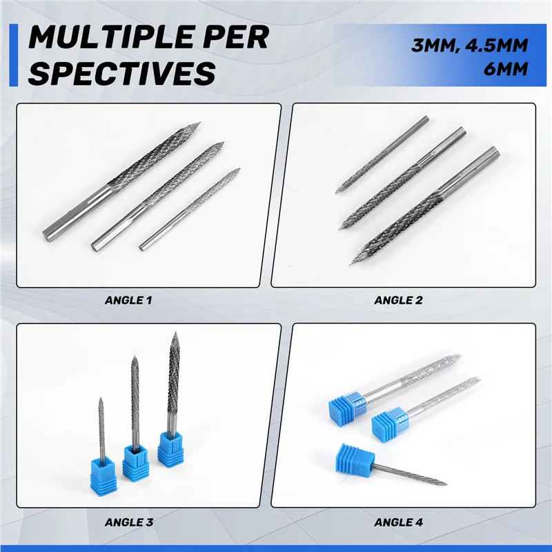 

A53Q-Mushroom Nail Bit Tire Mushroom Diced Drill Tire Repair Cutters Wire Cutter Reamer Drill 3 Pack
