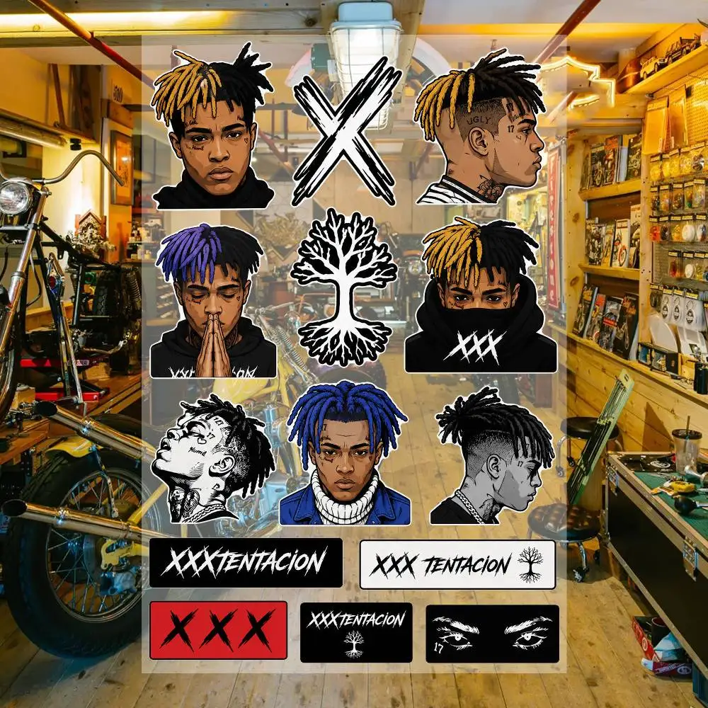 X-X-X-T-eNT-aciON Aesthetic Graffiti Waterproof PVC Stickers for Car Motorcycle Skateboard Helmet Notebook 3
