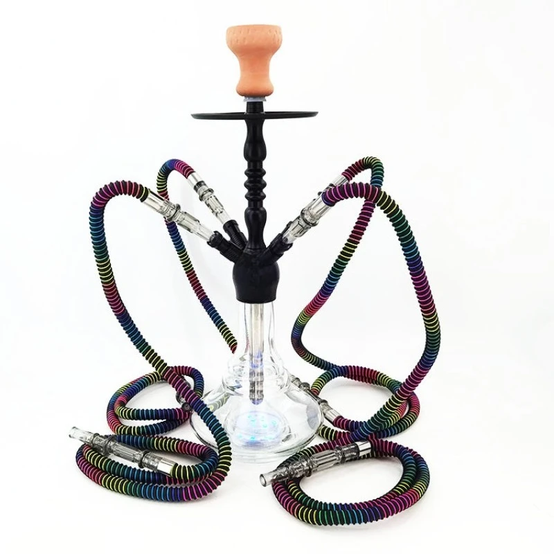 

Four-person , bar Arab hookah with light shisha full set