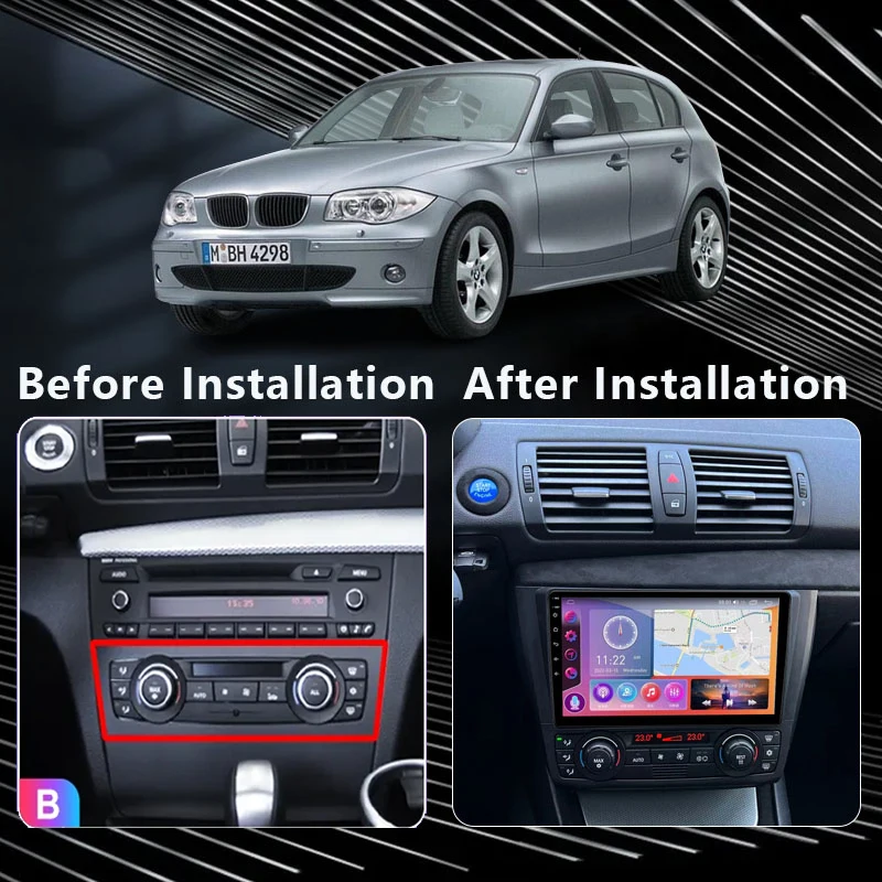 QSZN For BMW 1-Series E88 E82 E81 E87 2004 - 2011 2K QLED Android 13 Car Radio Multimedia Video Player GPS AI Voice CarPlay 4G