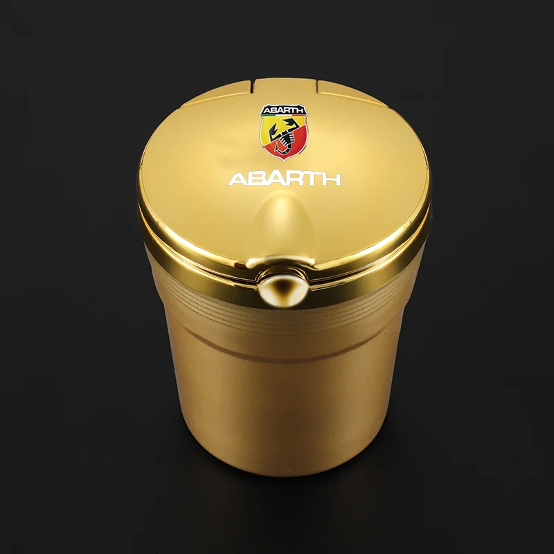 Car Ashtray With Blue Light Ashtray for home For Abarth 595 Abarth 500 abarth 124 spider auto ashtray car accessory