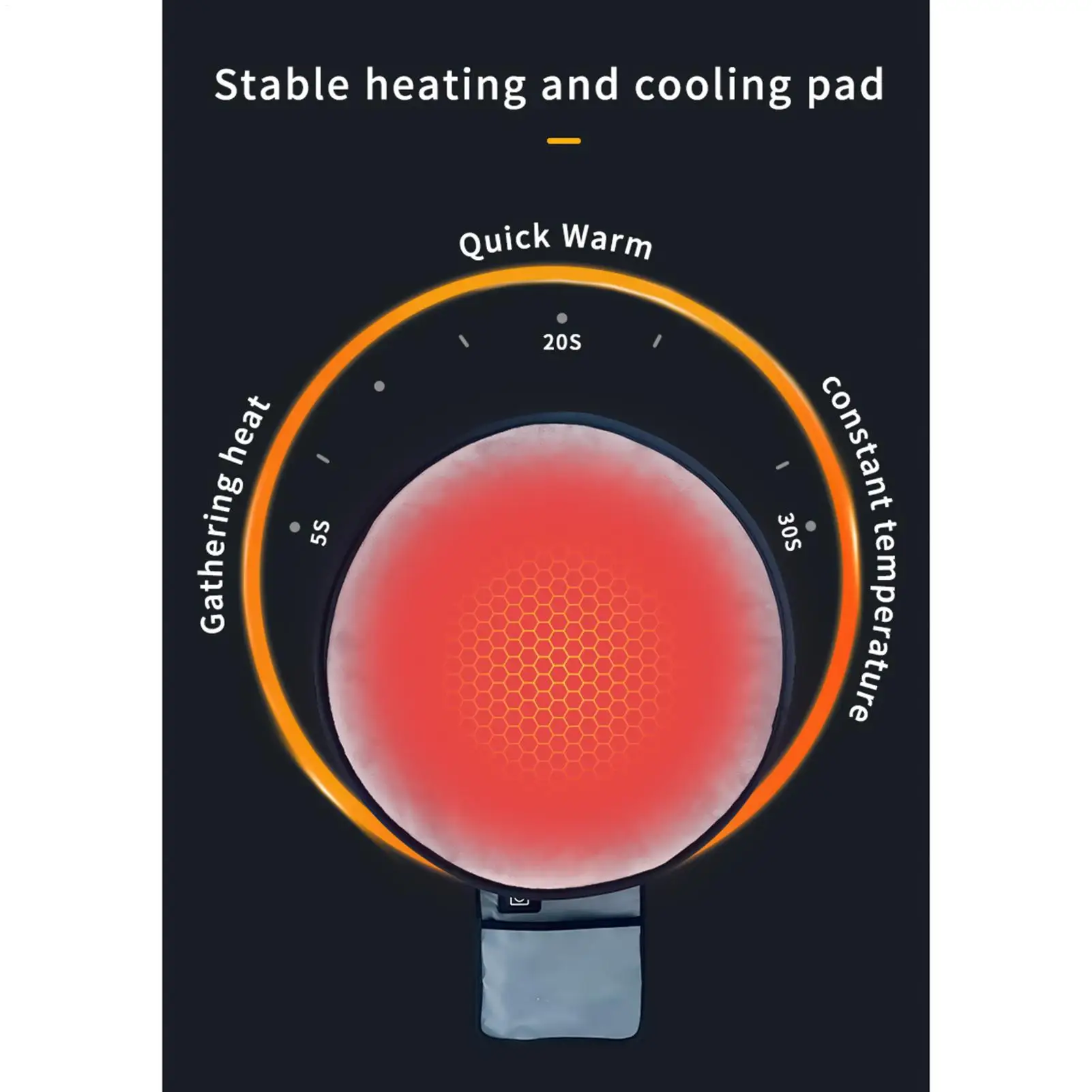 Dog Heating Pad Winter Chair Mat With 3 Temperature Settings Indoor Seat Warmer For Pet Women Men Drivers Office Parents