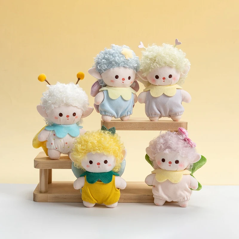 12cm Cute Elf Plush Keychain, Soft Stuffed Elf Doll Bag Pendant Decoration Small Gift Girls Backpack Phone Plush Keyrings
