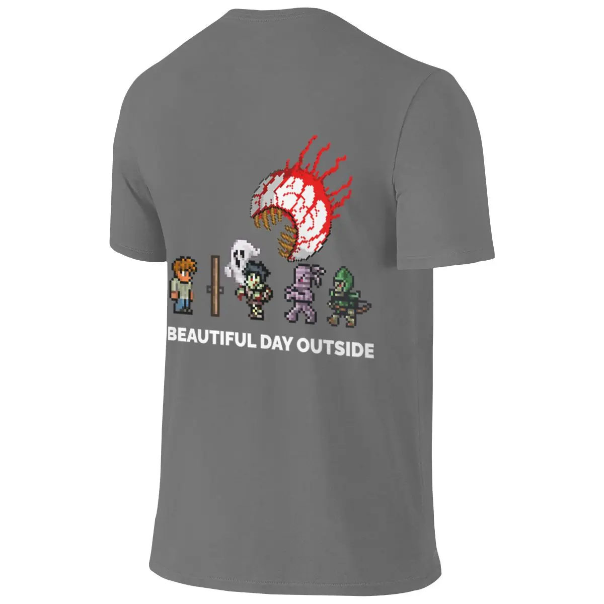 Mens Womens Terraria Game Halloween Loose But Not Bulky Reversible T-shirt Commuting Versatile Quick-Drying Shirt