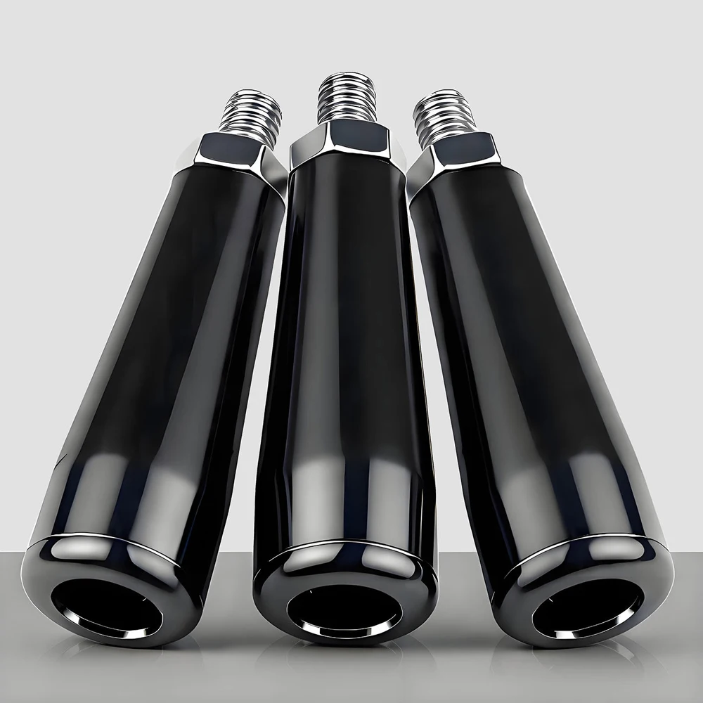 1/2/4PC M8 M10 Revolving Handwheel Machine Handle Male Threaded Stem For Milling Machine Thumb Plastic Rotary Handle Screw Wheel