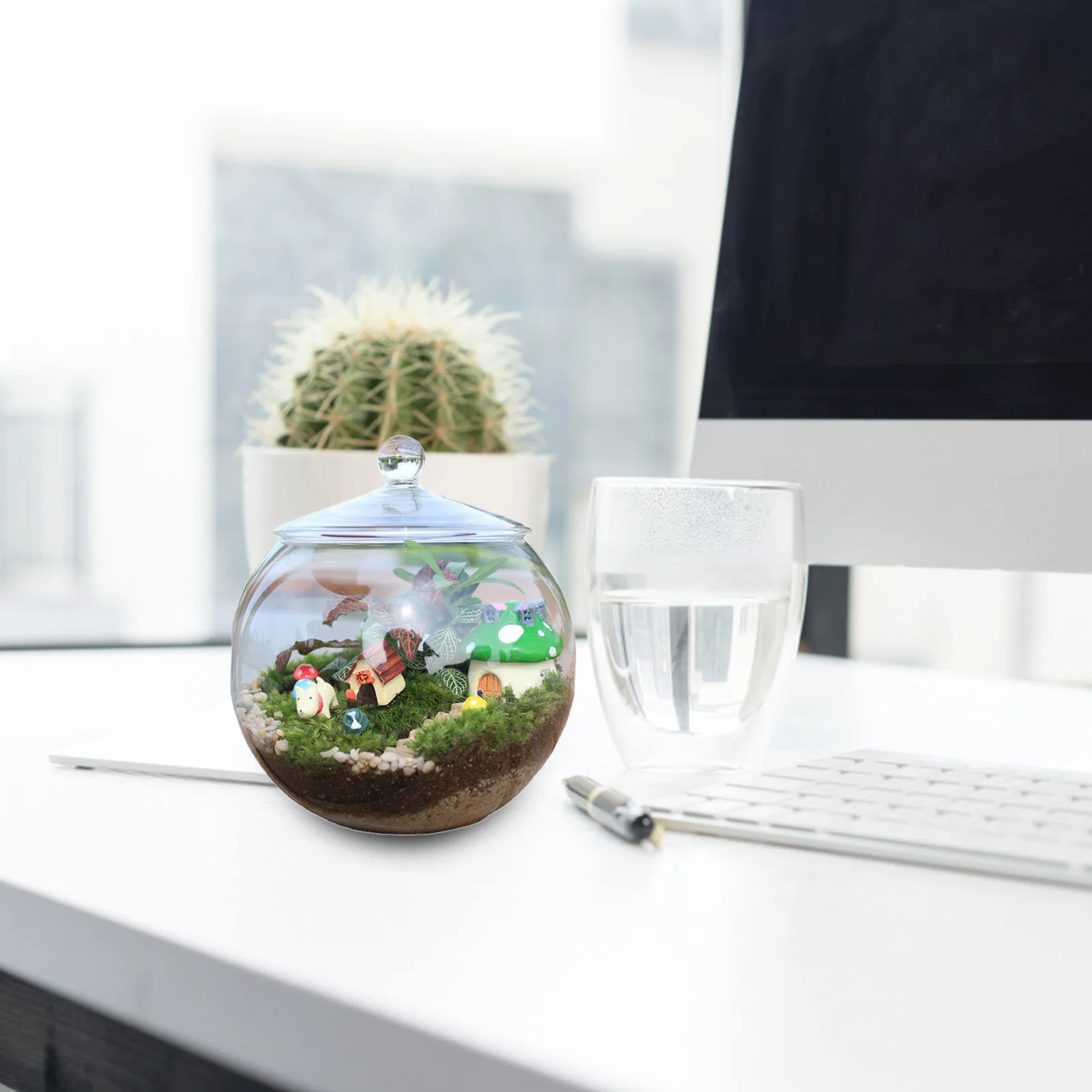 

DIY Succulent Plant Terrarium Micro Landscape Bottle Glass Transparent Moss Ecological Bottle Home Decoration Empty Terrarium