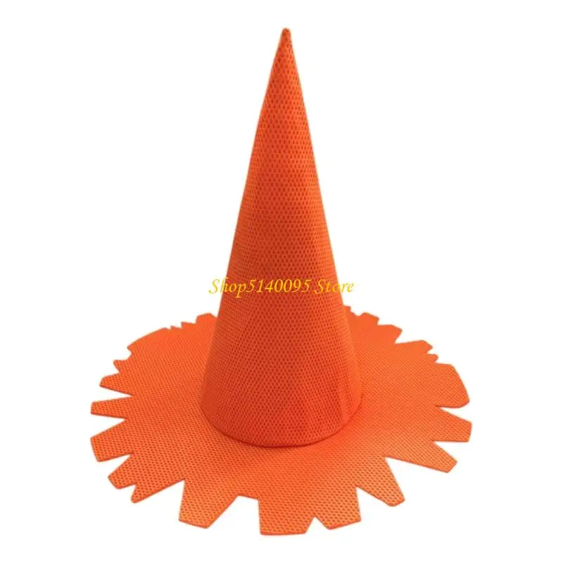 DXAE Pointed Polyester Witch Hat with Structured for Costume Styling