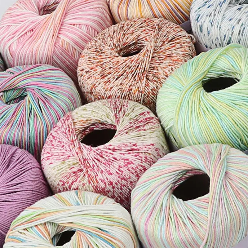 Duan Dye Lei Silk Thread Handmade Knitted Crochet DIY Shawl Thread Pure Cotton Woolen Medium Coarse Woolen Thread Wholesale