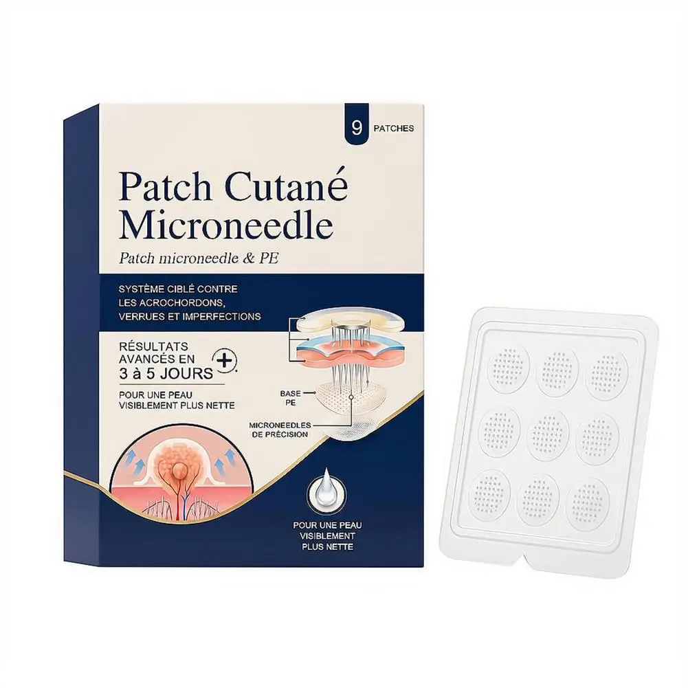 9pcs Microneedle Patches for Skin Cleasing Invisible Breathable AcnePatch for SkinCare Repair Patch Long-term Microneedle Patch