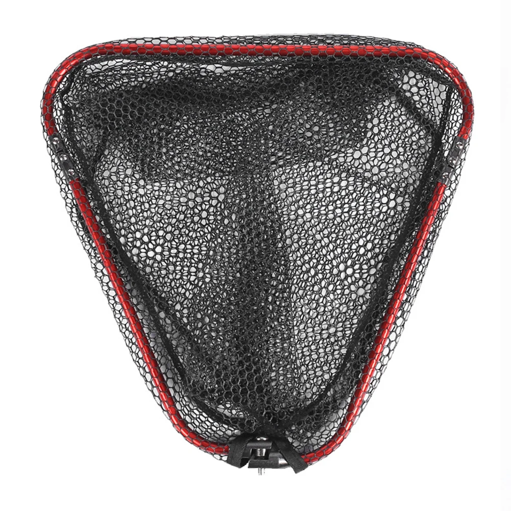 Aluminum Alloy Fishing Net Collapsible Fishing Net Fishing Trips Aluminum Alloy Hoop Coated Nylon Netting Convenient To Carry