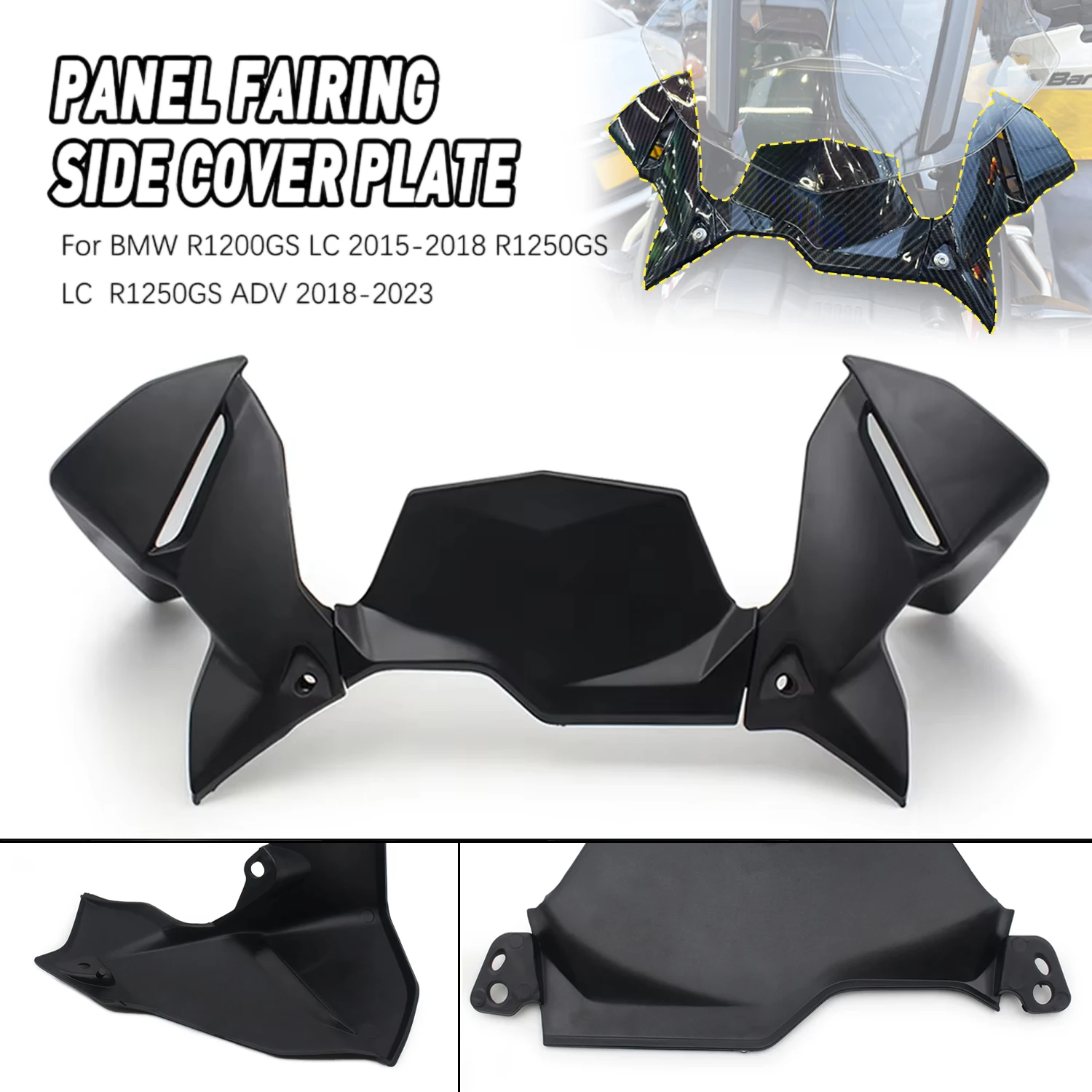 Becquet avant de moto R1250GS, Kit d'ailes aérodynamiques, pour BMW R 1250GSA R1250 1250 LC ADV Adventure