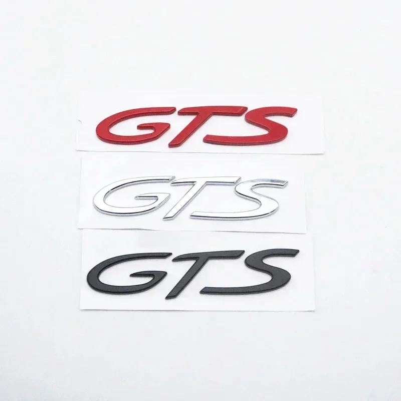 Car Rear S 4 GTS Letter Emblem Tail Door Trunk Sticker Styling Logo Badge For Panamera Macan Taycan 911 718 Accessories