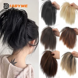 Synthetic Chignon Donut Updo Hairpieces For Women Hair Bun Extensions Messy Straight Elastic Hair Scrunchies Hairpiece Girls