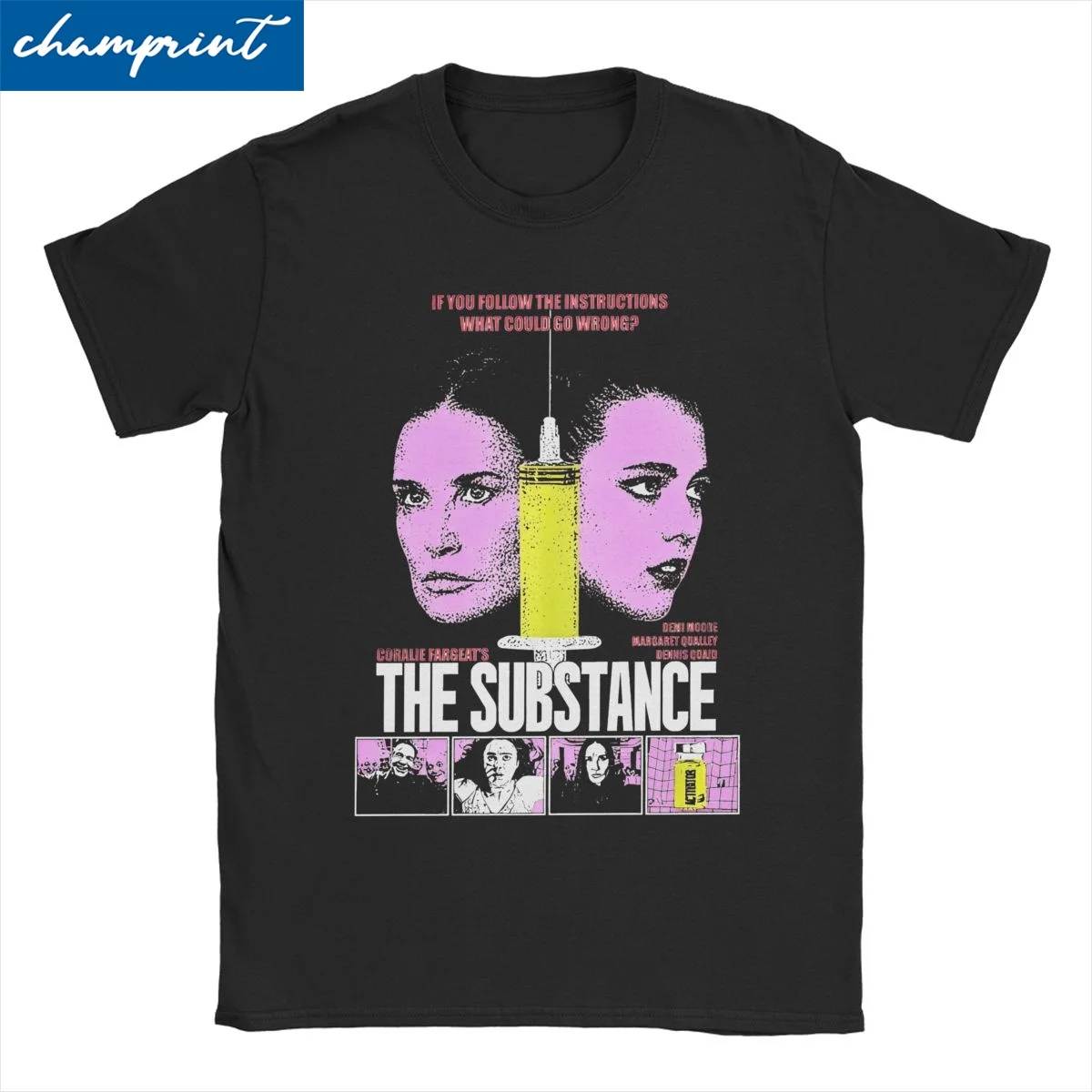 The Substance Movie Men Women's T Shirt Amazing Tee Shirt Short Sleeve O Neck T-Shirt Cotton Plus Size Clothes