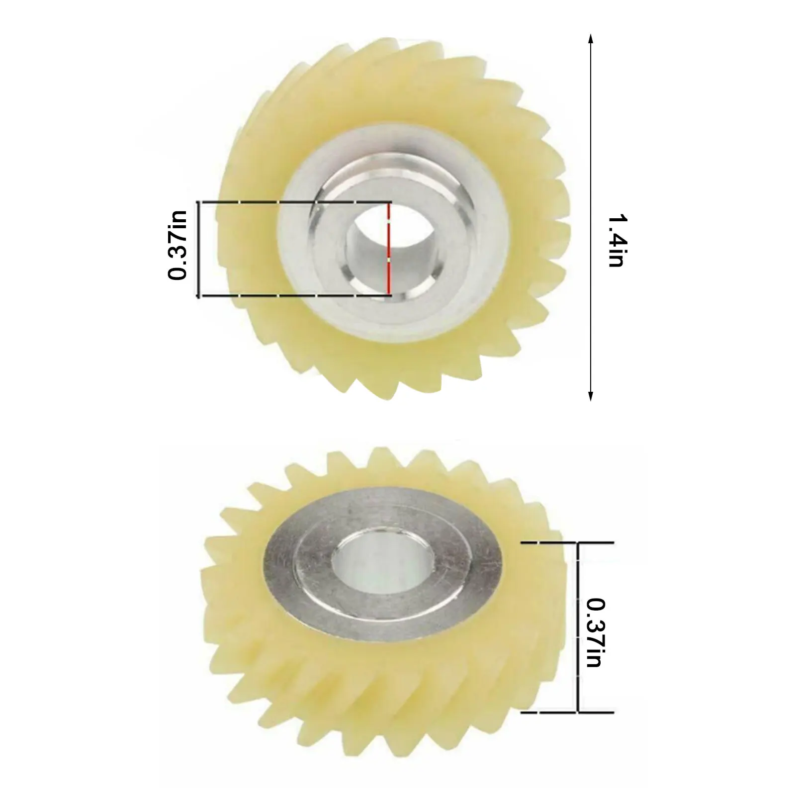 Worm Gear Replacement ForKitchen Aid Ken More Mixer Replacement W10112253 4162897 AP4295669 4161531 4169830