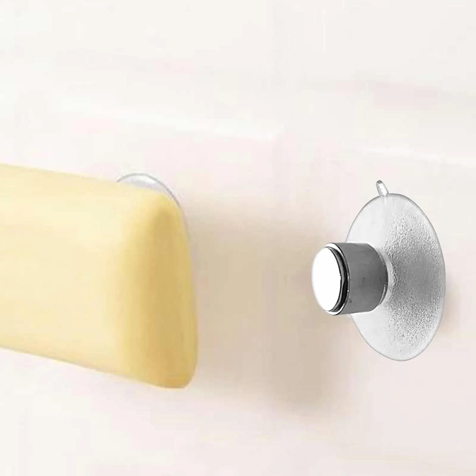 

Magnetic Suction Cup Soap Holder Bathroom Shower Soap Dish Wall-Mounted Storage Rack for Washroom Kitchen Apartment