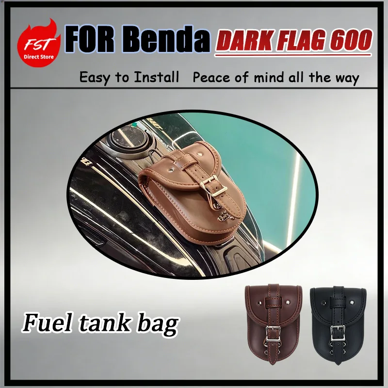 For Benda DARK FLAG 600 Fuel Tank Storage Document Bag Customized for Private Cars Moderate Softness Hardness Car Organization
