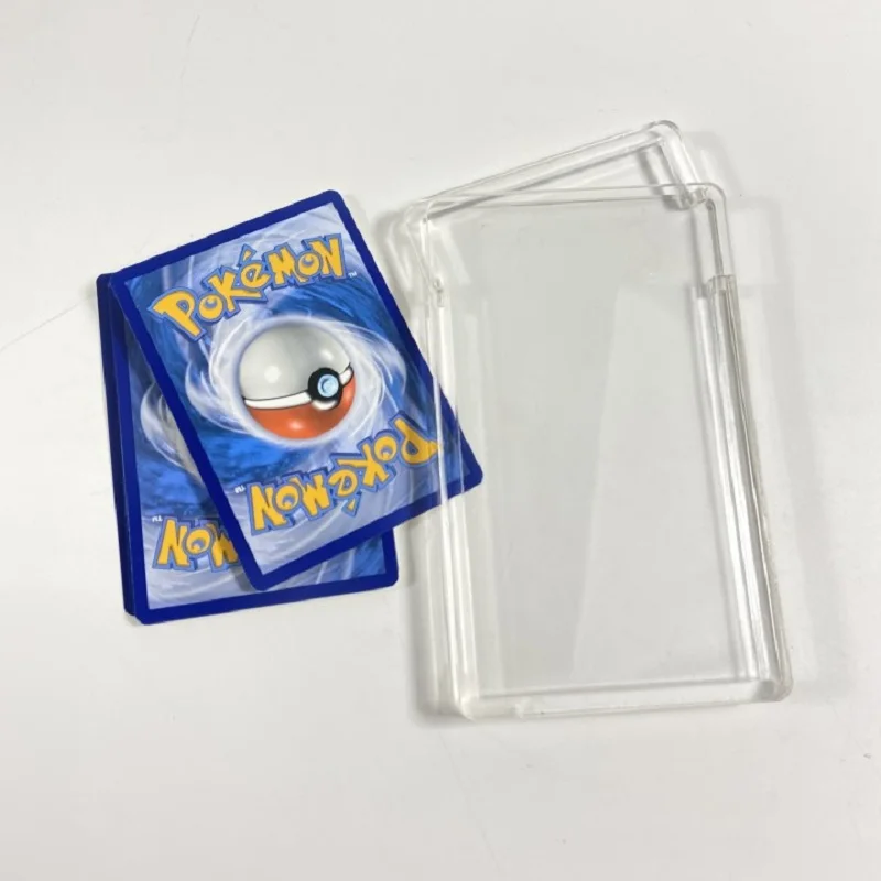 Clear Booster box game cards protector Gaming trading card holder case magnetic lid for Football Basketball Sport Pokemon cards