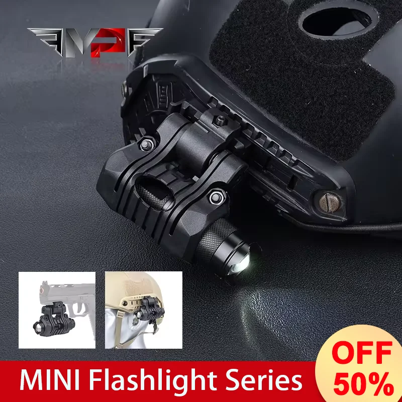 

WADSN tactics mini Flashlight Pistol Gun Strobe LED Light Fit 20mm Rail Airsoft Hanging Hunting mini Flashlight ﻿