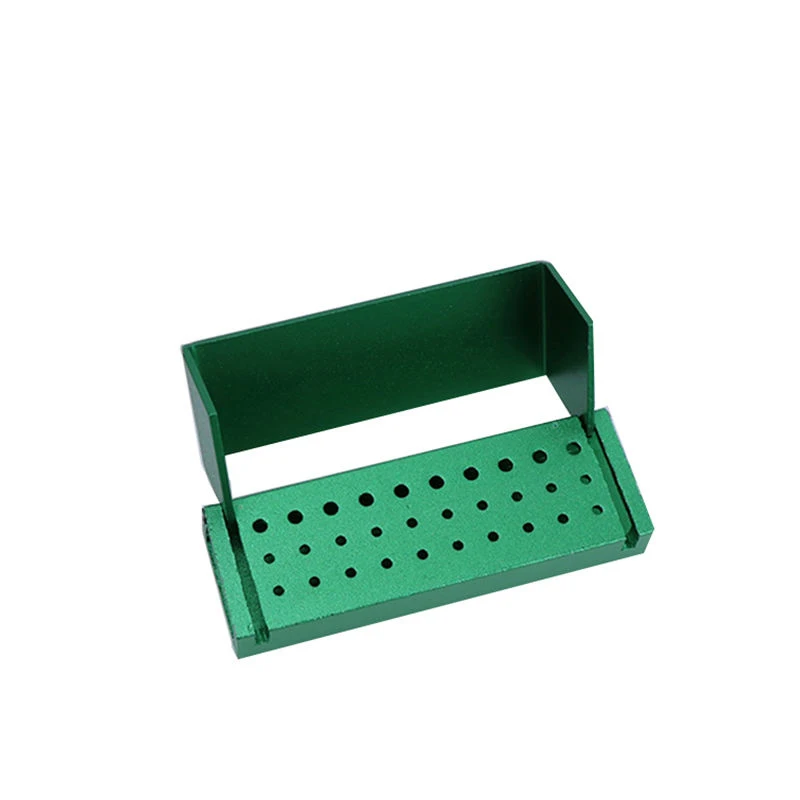 

30 Holes Dental Burs Holder Disinfection Block FG Bur Drill Sterilization Holder Autoclavable Case Organizing for High/Low spee